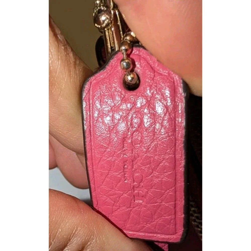 Vintage Coach Leather Wallet  Pink